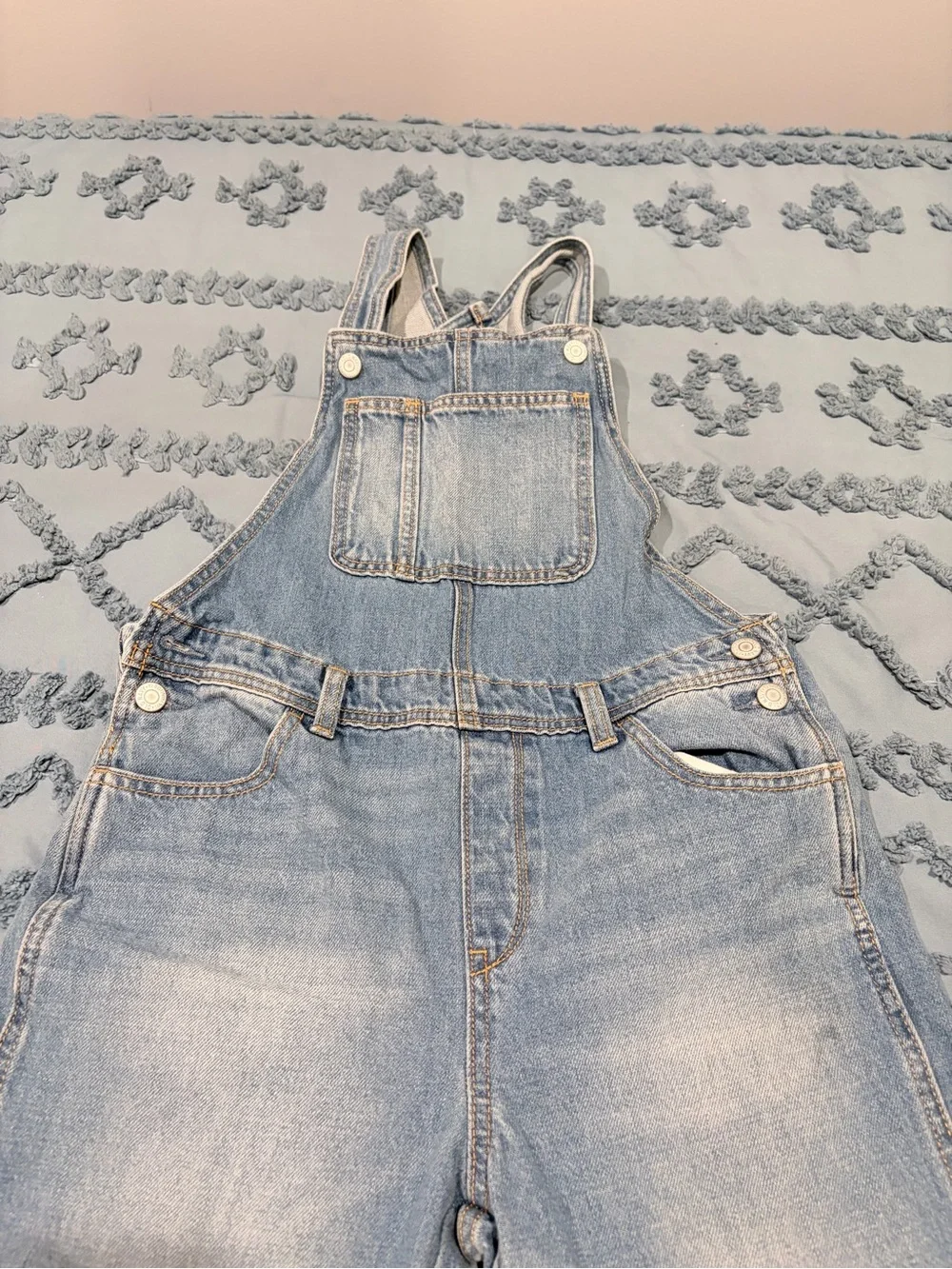 Light Blue Denim Overalls for Women - Relaxed Fit